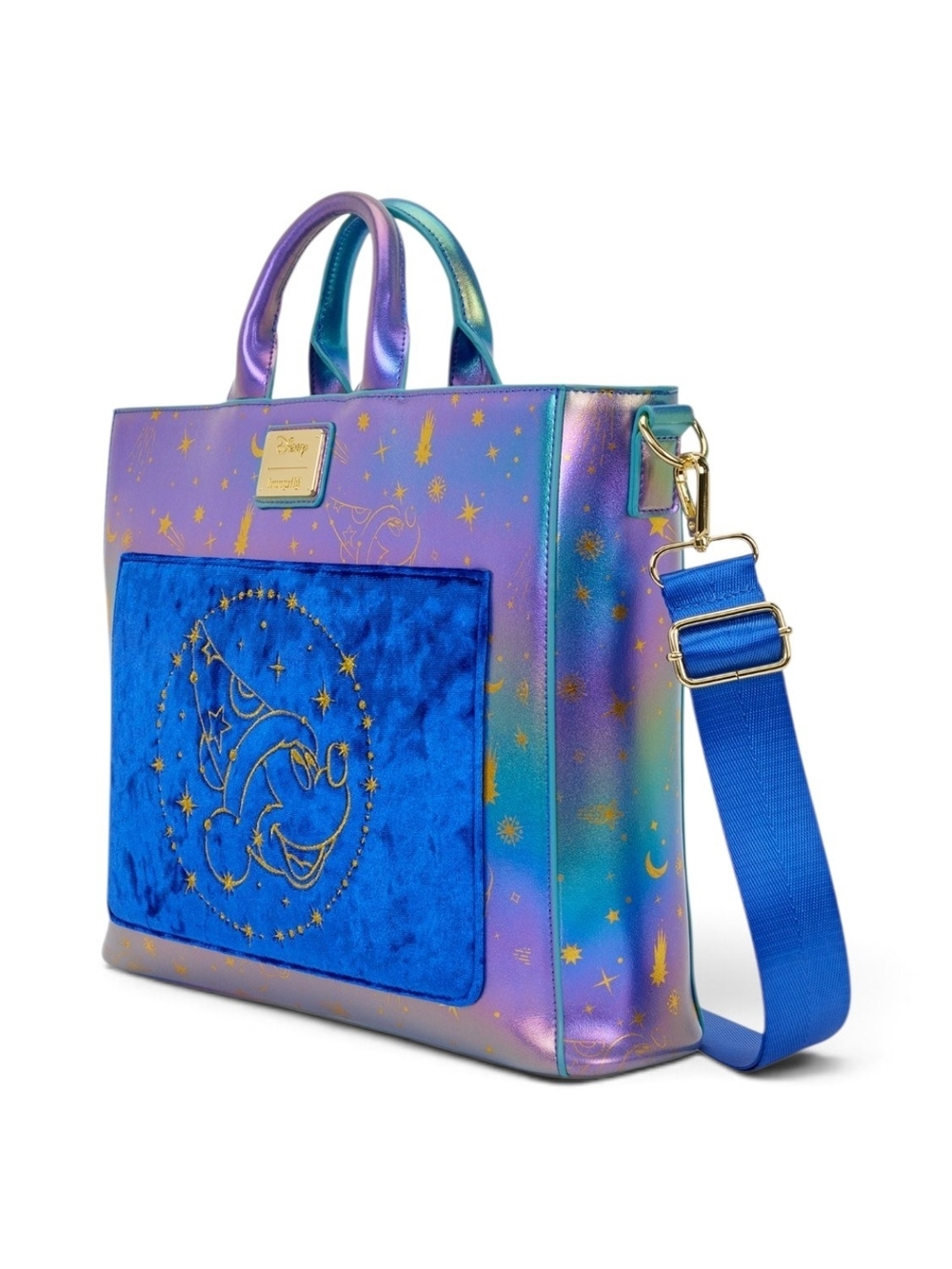 Loungefly Disney Fantasia Sorcerer Mickey Convertible Backpack Tote NWT - Picture 4 of 6